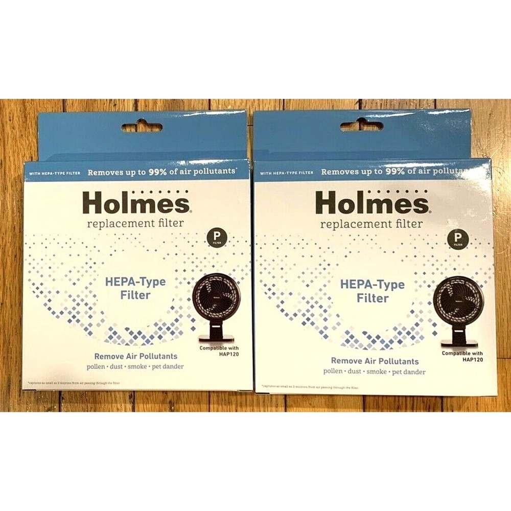 Holmes Filter 2x2 HEPA-Type Replacement HAP120 Pollen Dust‎ Smoke Pet -2 PACK-